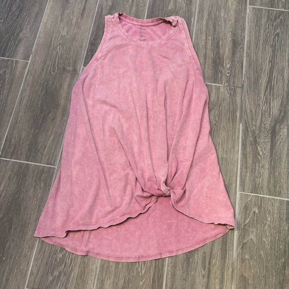 ⭐️ 3/$21 ⭐️DYI Define Your Inspiration Pink Tie-Dye Sleeveless Top Knot Detail